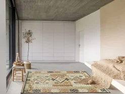 Tapis intérieur ATTICGO multicolore rectangulaire éthnique 160x230 cm ANTALIA