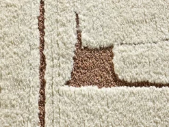 Tapis intérieur ATTICGO rouille rectangulaire scandinave 80x150 cm CANDELA