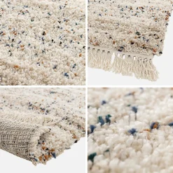 Tapis intérieur avec motif tacheté. crème. 120 x 170 cm