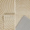 Tapis intérieur motif arches beige 120 x 160 cm - Brad