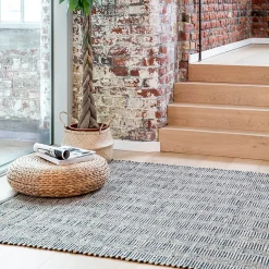 Tapis jute et coton GoodHome L.150 x l.80 cm