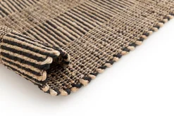 Tapis jute et coton GoodHome L.170 x l.120 cm