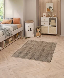 Tapis jute et coton GoodHome L.170 x l.120 cm