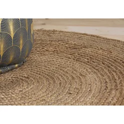 Tapis jute naturel Deko & Co ⌀120 cm