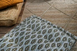 Tapis jute naturel losange Deco&Co L.230 x l.160 cm