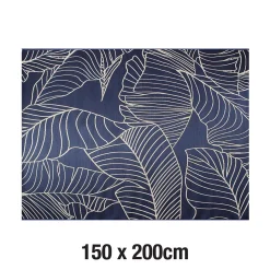 Tapis Kamae bleu marine L.200 x l.150cm