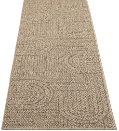 Tapis Kansas extérieur intérieur arc - Nature - 80 x 250 cm
