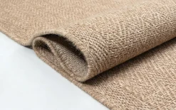 Tapis Kansas extérieur intérieur uni - Nature - 60 x 90 cm