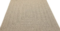 Tapis Kansas extérieur intérieur uni - Nature - 120 x 170 cm