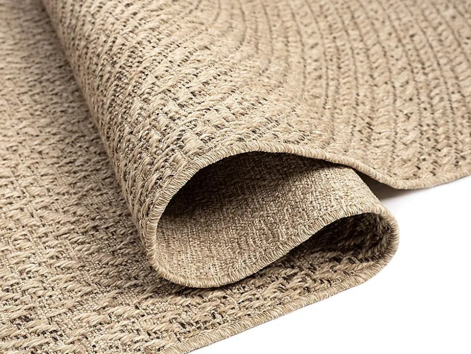 Tapis Kansas extérieur intérieur cercle - Nature - 80 x 250 cm