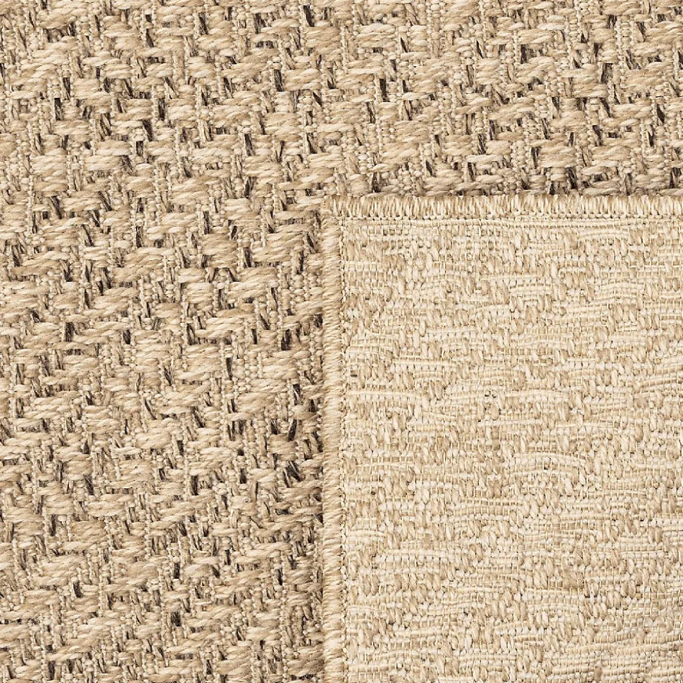 Tapis Kansas extérieur intérieur cercle - Nature - 80 x 250 cm