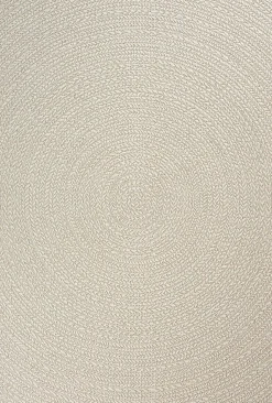Tapis Kansas extérieur intérieur cercle - Crème - 140 x 200 cm