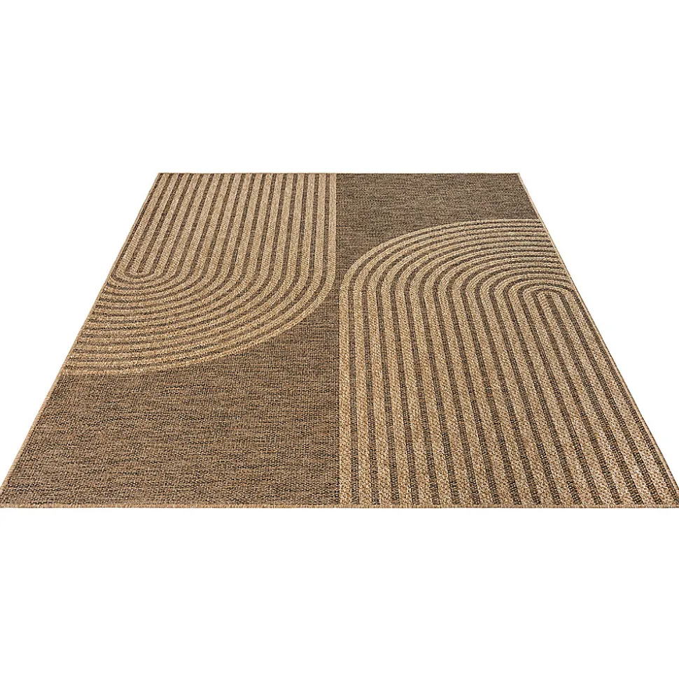 Tapis Kansas extérieur intérieur arc moderne - Nature - 120 x 170 cm