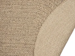 Tapis Kansas extérieur intérieur uni - Nature - 140 x 200 cm Ovale