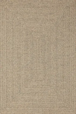 Tapis Kansas extérieur intérieur uni - Nature - 60 x 180 cm