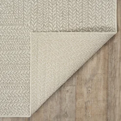 Tapis Kansas extérieur intérieur uni - Crème - 60 x 180 cm