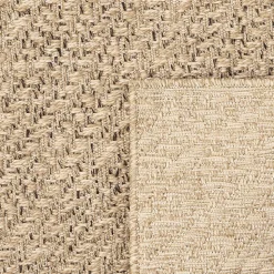 Tapis Kansas extérieur intérieur cercle - Nature - 80 x 150 cm
