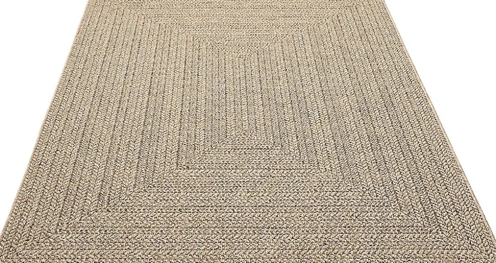 Tapis Kansas extérieur intérieur uni - Nature - 240 x 340 cm