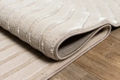 Tapis Knight 3D moderne brillants, Beige, 160 x 230 cm