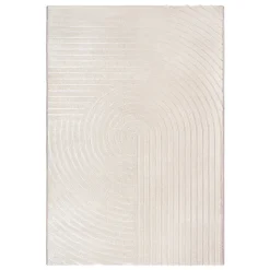 Tapis Knight 3D moderne brillants, Beige, 200 x 290 cm