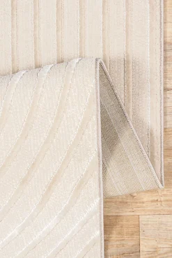Tapis Knight 3D moderne brillants, Beige, 200 x 290 cm