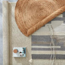 Tapis knits beige GoodHome L.230 x l.160 cm