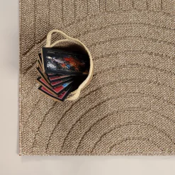 Tapis Kos extérieur moderne arc, Nature, 240 x 340 cm