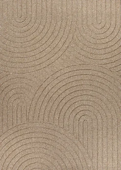 Tapis Kos extérieur moderne arc, Nature, 160 x 220 cm