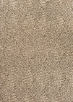 Tapis Kos extérieur moderne losange, Nature, 160 x 220 cm