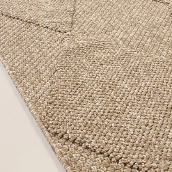 Tapis Kos extérieur moderne losange, Nature, 160 x 220 cm