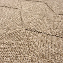Tapis Kos extérieur moderne losange, Nature, 160 x 220 cm