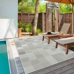 Tapis Lagos extérieur géométrique, Multi, 200 x 290 cm
