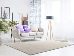Tapis lavable antidérapant ATTICGO blanc rectangulaire uni 120x170 cm LOFT