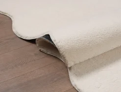 Tapis lavable antidérapant - beige - 160 x 220 cm - RELAX