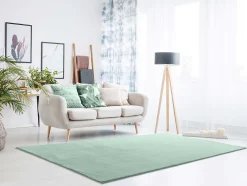 Tapis lavable antidérapant ATTICGO vert rectangulaire uni 120x170 cm LOFT