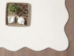 Tapis lavable antidérapant - crème - 160 x 220 cm - RELAX