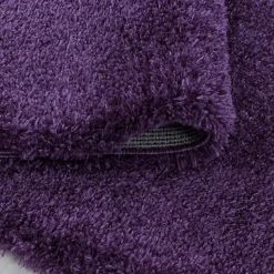 Tapis longs poils shaggy tissé motif uni UNI B, Violet
