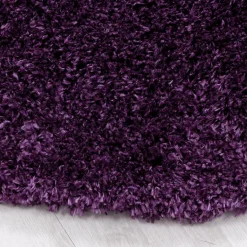 Tapis longs poils shaggy tissé motif uni UNI B, Violet