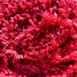 Tapis longs poils shaggy fait main motif uni LUXE, fuchsia