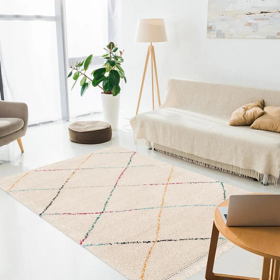 Tapis losanges colorés multicouleurs L.230 x l.160cm Balta