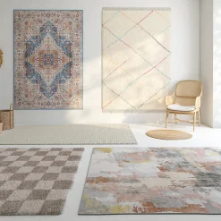 Tapis losanges colorés multicouleurs L.230 x l.160cm Balta