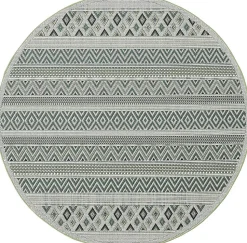 Tapis Machka extérieur diamant, Vert, 160 cm Rond