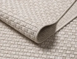 Tapis Maldives extérieur design boho, Beige, 80 x 250 cm