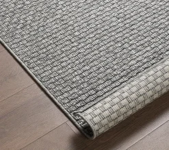 Tapis Maldives extérieur design boho, Gris, 200 x 290 cm