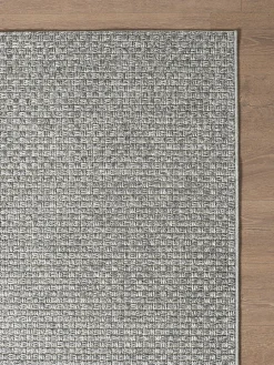 Tapis Maldives extérieur design boho, Gris, 200 x 290 cm