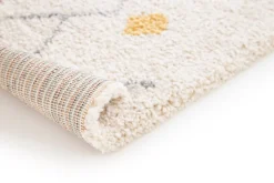 Tapis Manzo Berbère GoodHome beige et pastel L.120 x l.170 cm