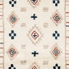 Tapis Manzo Berbère GoodHome beige et bleu L.230 x l.160 cm