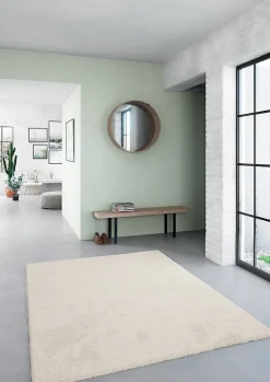 Tapis Manzo GoodHome blanc L.230 x L.160 cm