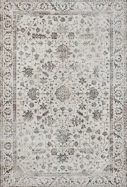 Tapis Mila brillant, classique ancien, Crème, 200 x 290 cm