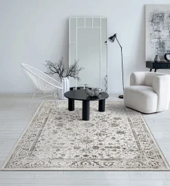 Tapis Mila brillant, classique ancien, Crème, 240 x 340 cm